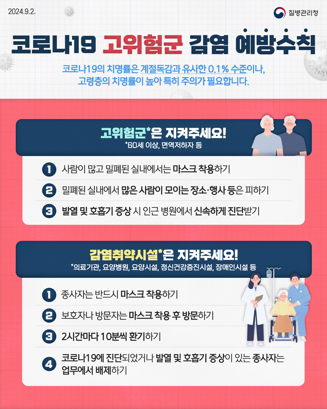 함께 지켜요! 코로나19 감염 예방수칙